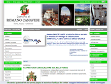 Tablet Screenshot of comune.romanocanavese.to.it